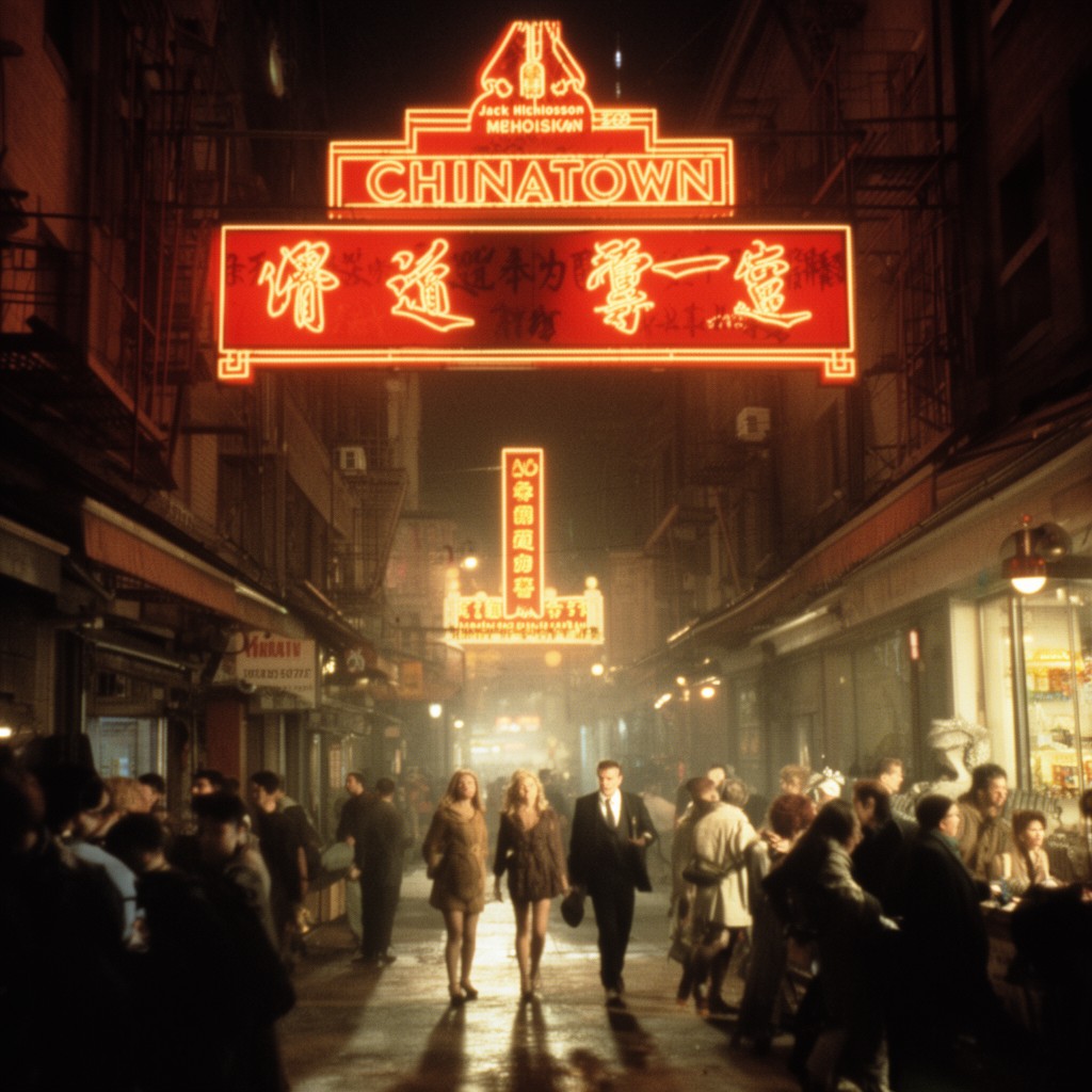 AI-generated illustration of Chinatown