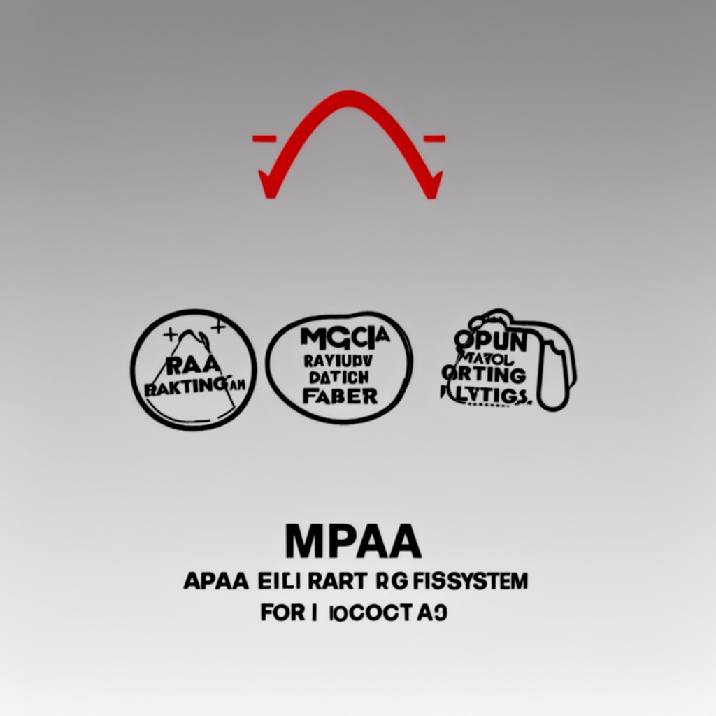 AI-generated illustration of MPAA film rating system
