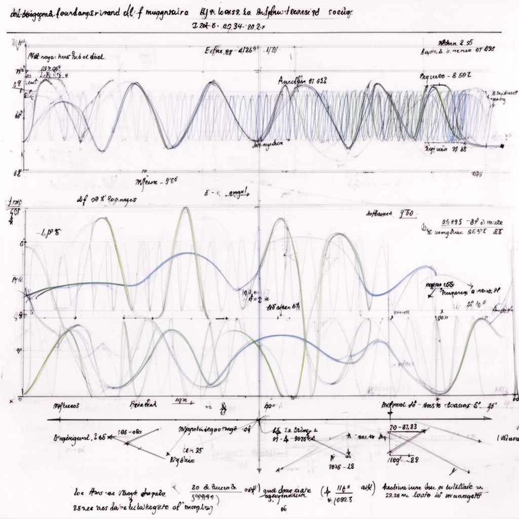 AI-generated illustration of de Haas–van Alphen effect