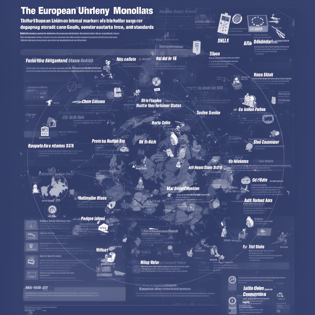 AI-generated illustration of European Union internal market
