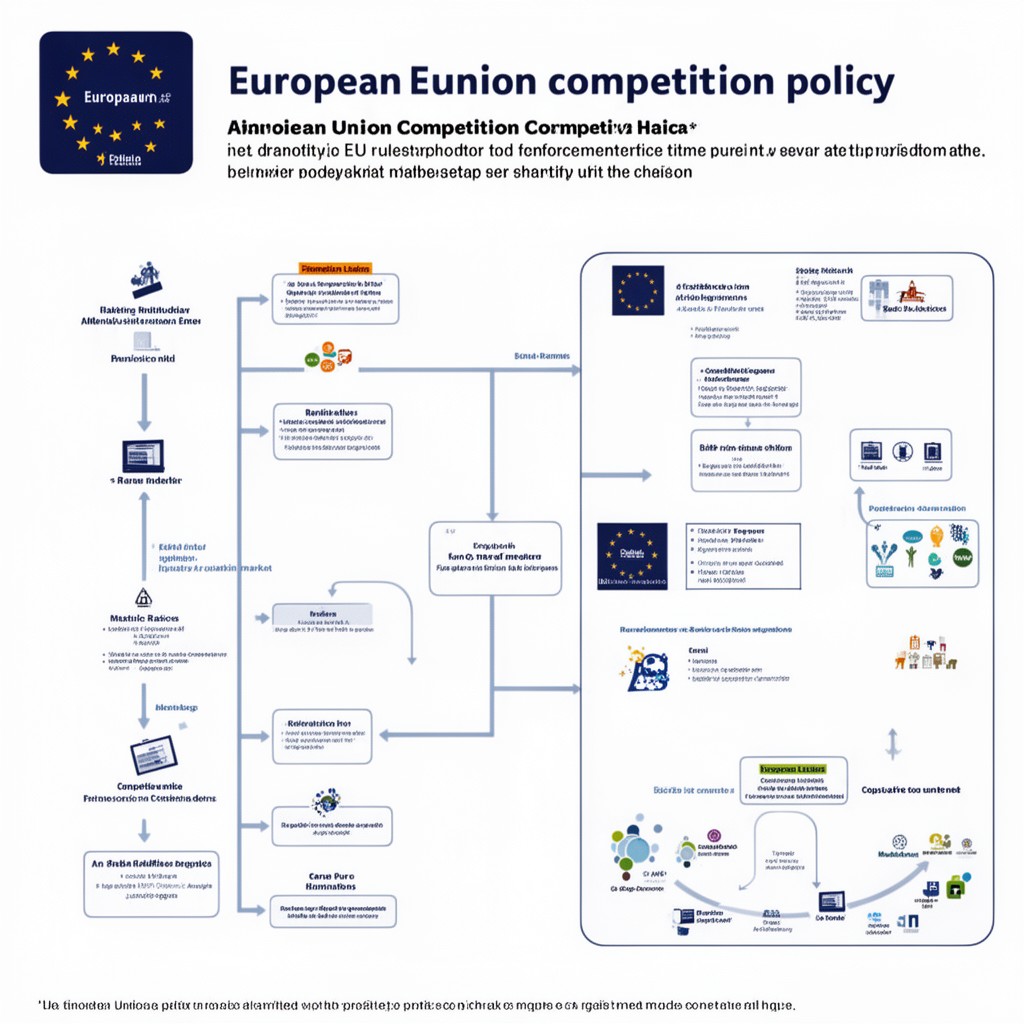 AI-generated illustration of European Union competition policy
