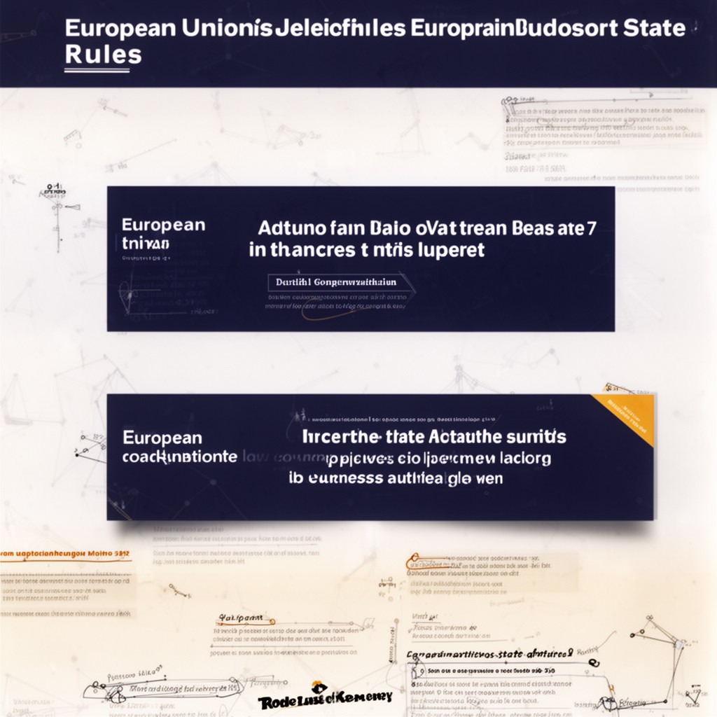 AI-generated illustration of European Union state aid rules