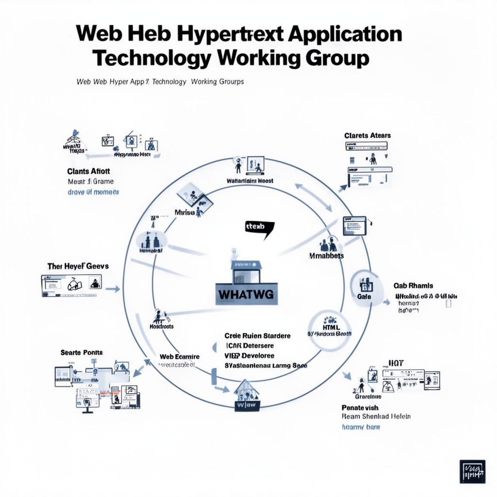 AI-generated illustration of Web Hypertext Application Technology Working Group