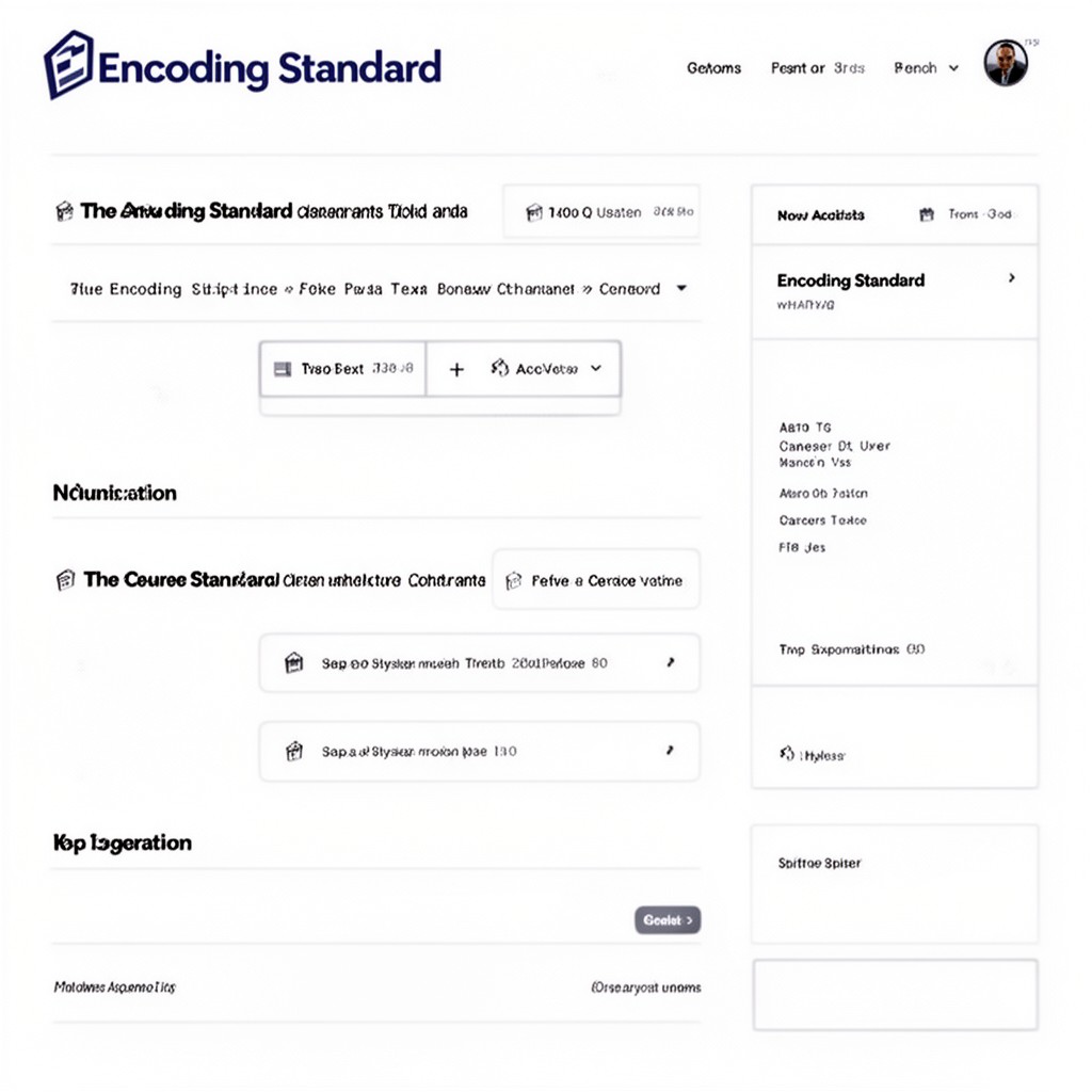 AI-generated illustration of Encoding Standard