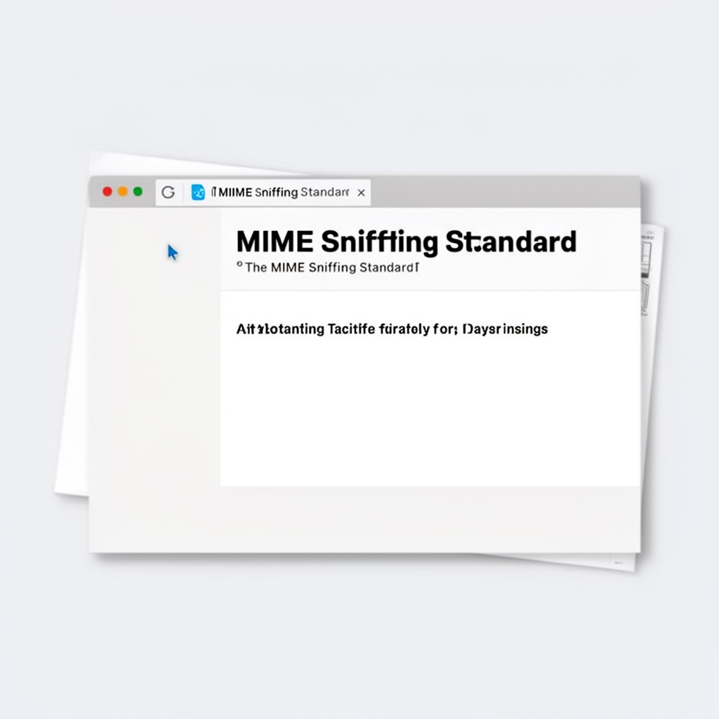 AI-generated illustration of MIME Sniffing Standard