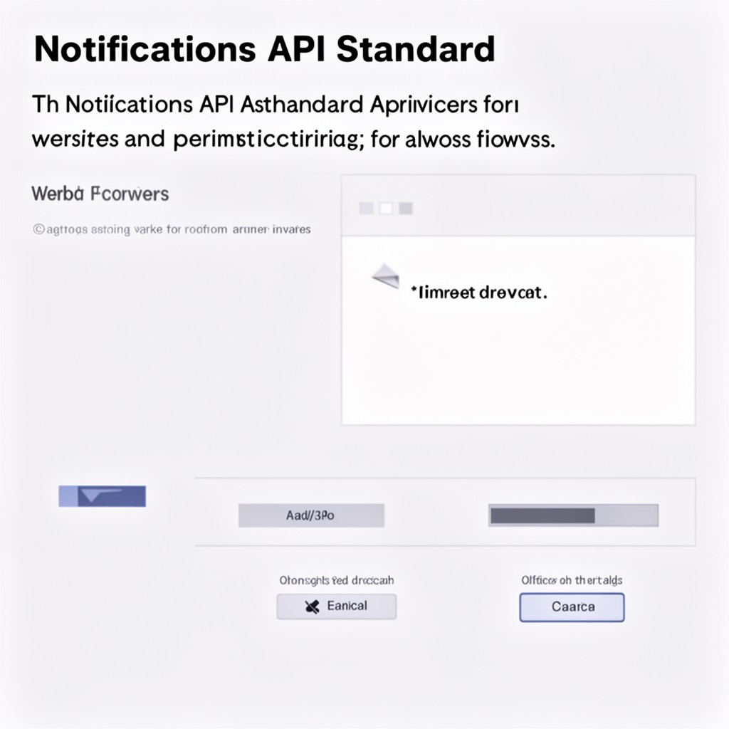 AI-generated illustration of Notifications API Standard