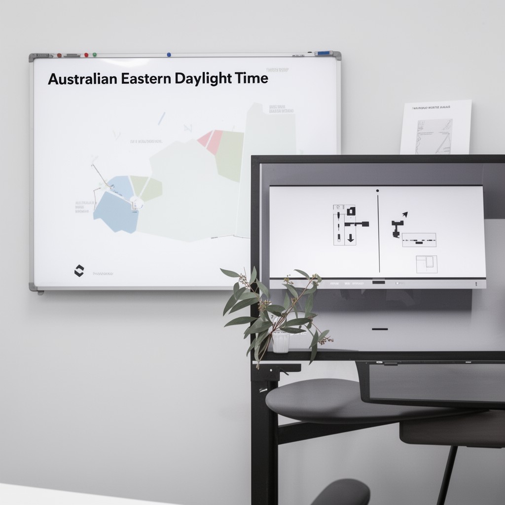 AI-generated illustration of Australian Eastern Daylight Time