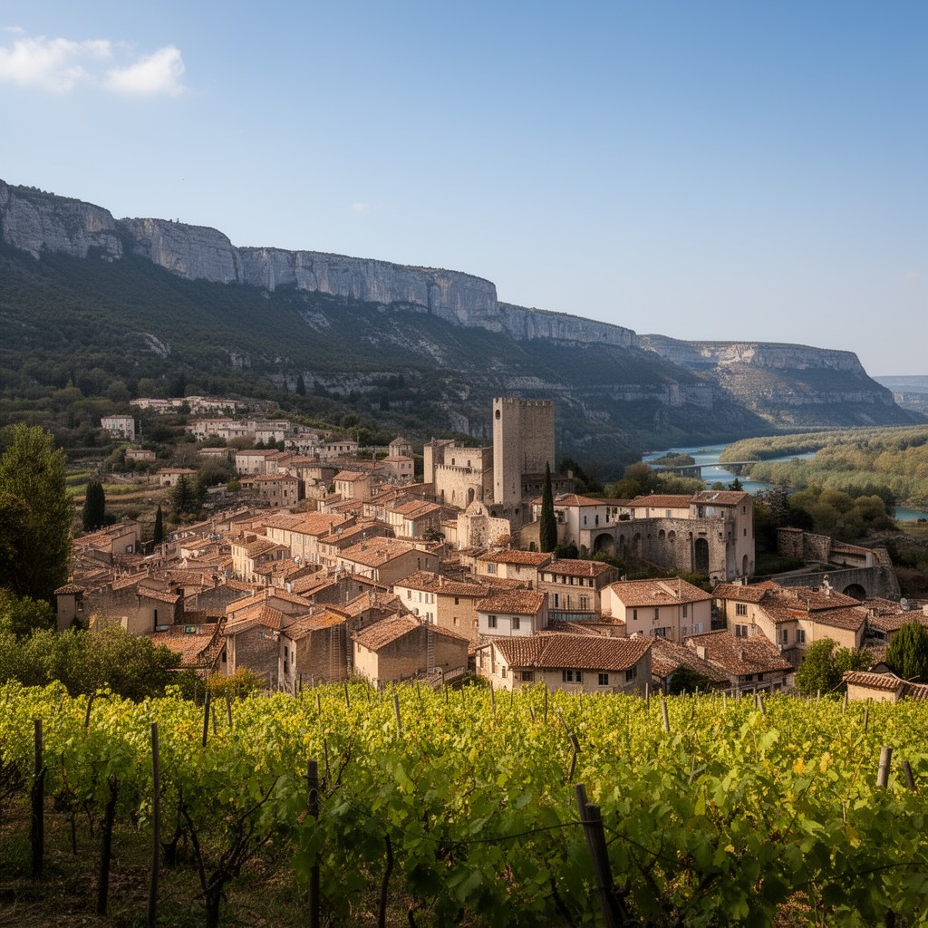 AI-generated illustration of Drôme department