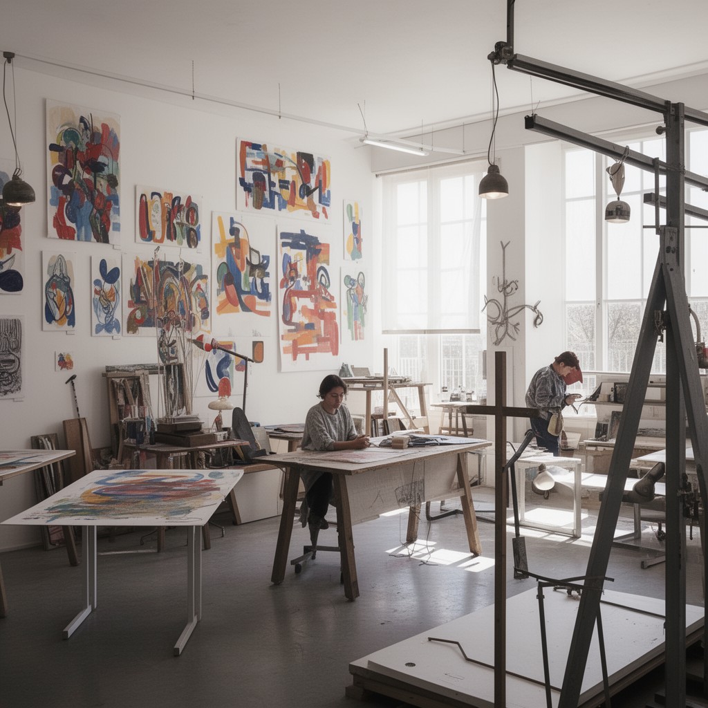 AI-generated illustration of École supérieure d’art et design de Valence