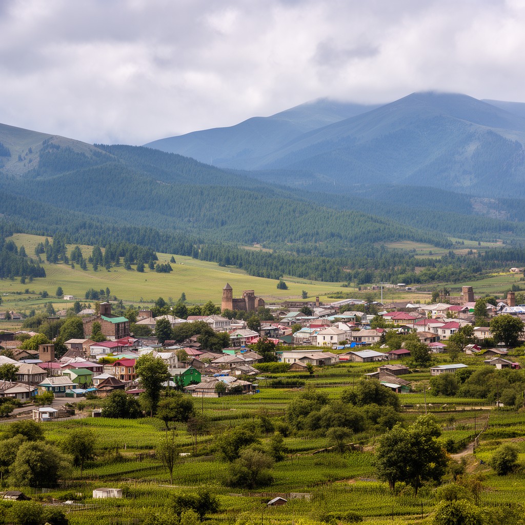 AI-generated illustration of Ijevan