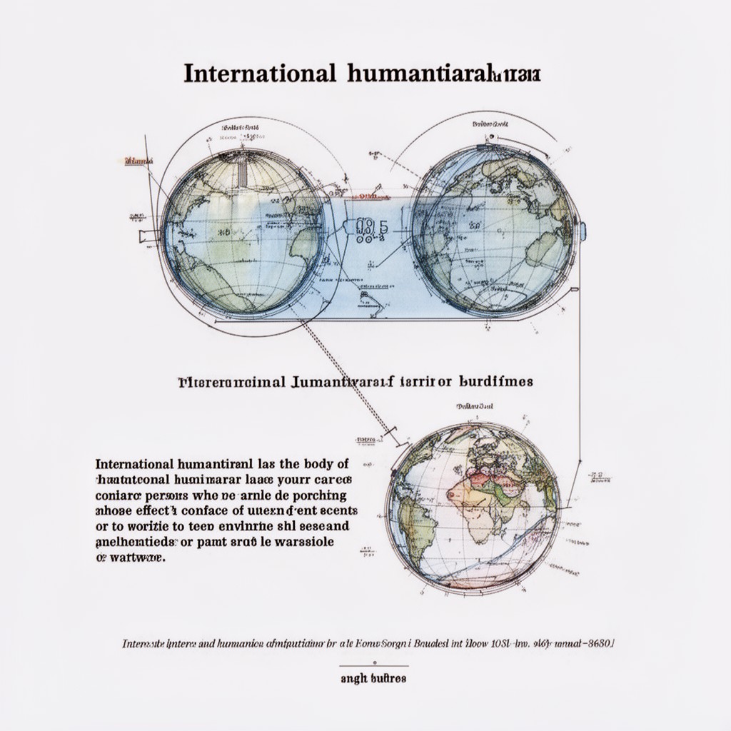 AI-generated illustration of International humanitarian law