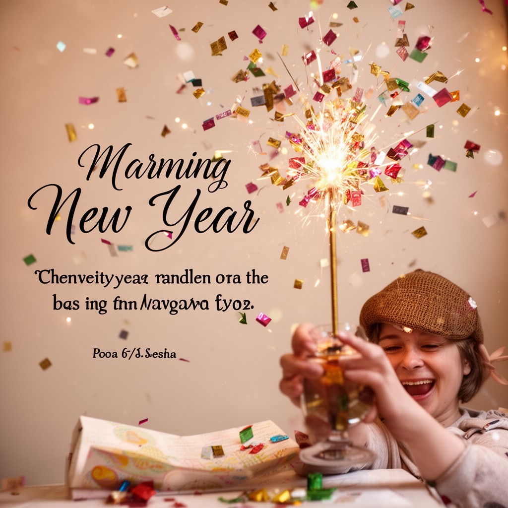 AI-generated illustration of New Year