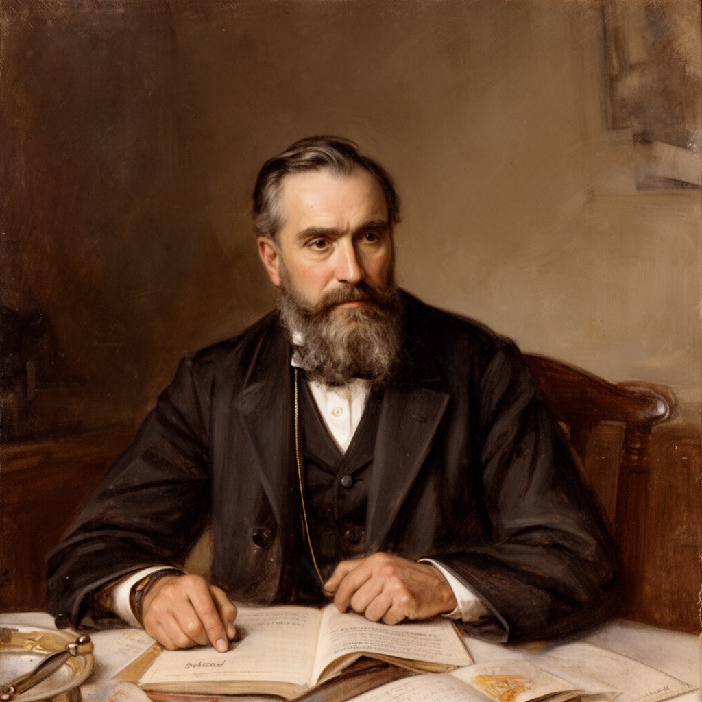 AI-generated illustration of George Reynolds