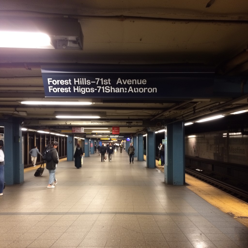 AI-generated illustration of Forest Hills–71st Avenue