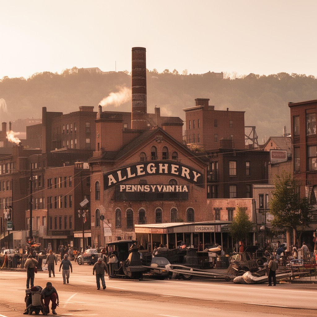 AI-generated illustration of Allegheny, Pennsylvania