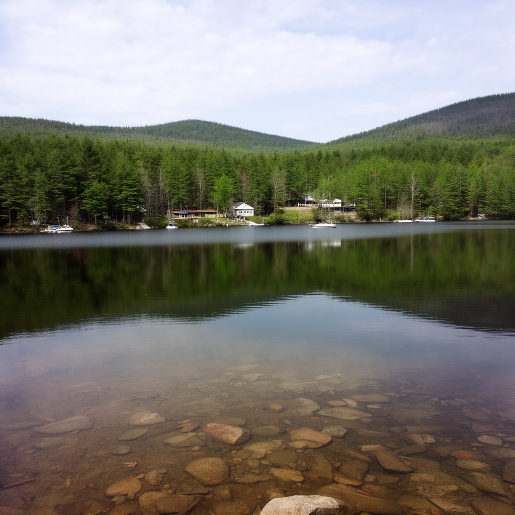 AI-generated illustration of Moose Pond