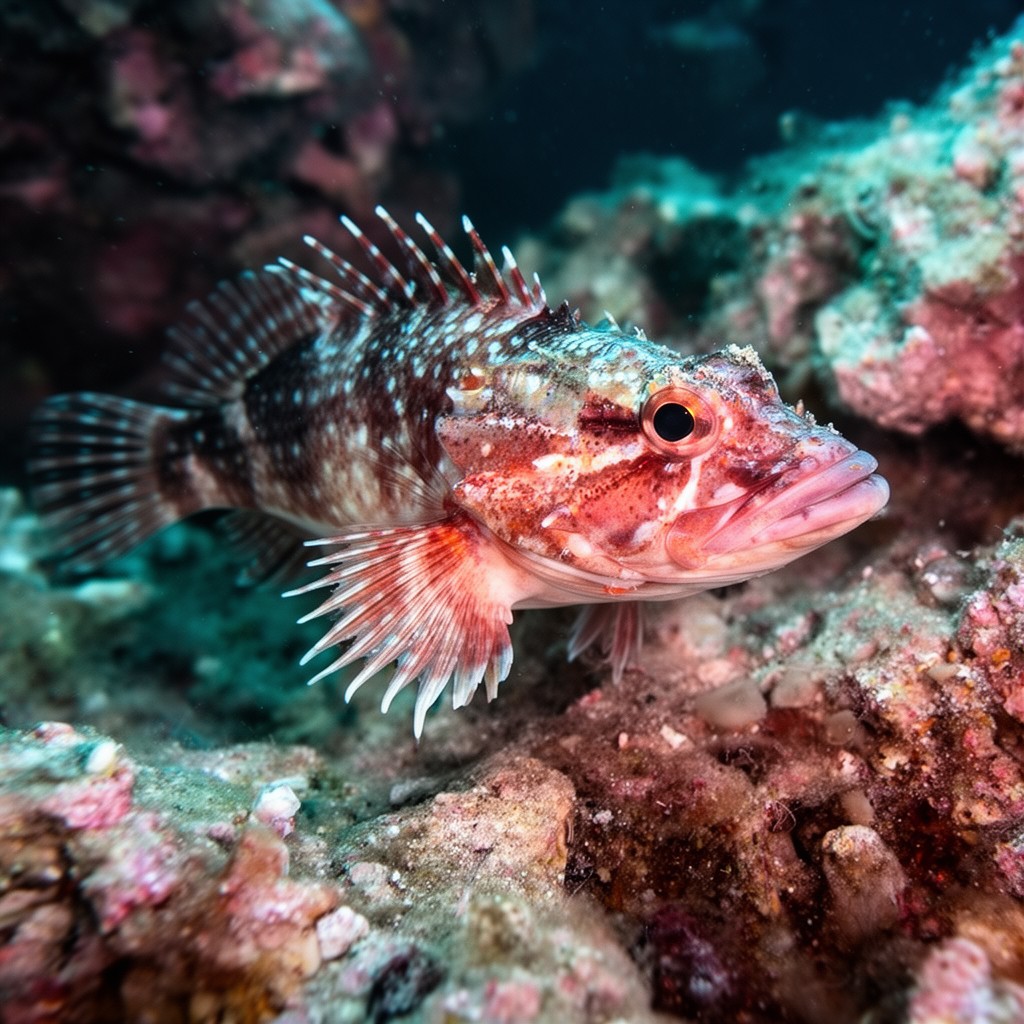 AI-generated illustration of Scorpaeniformes