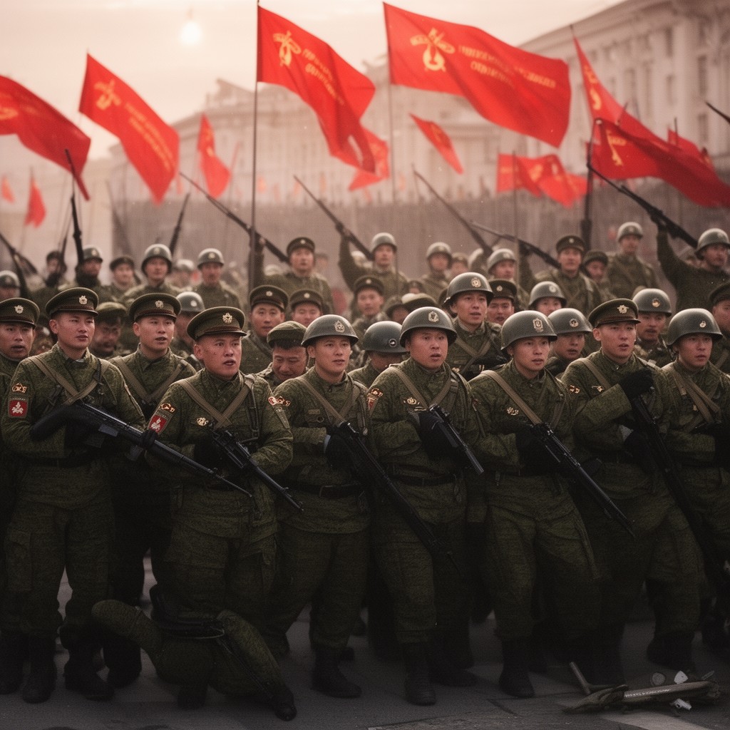 AI-generated illustration of Soviet Internal Troops