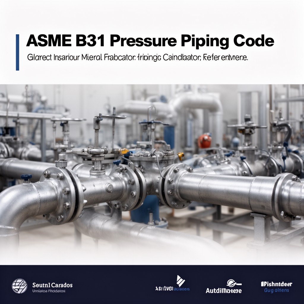 AI-generated illustration of ASME B31 Pressure Piping Code