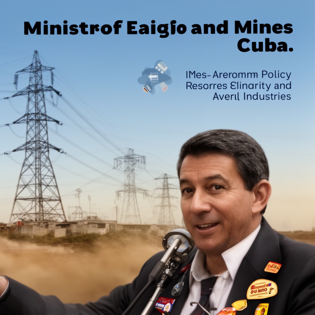 AI-generated illustration of Minister of Energy and Mines of Cuba