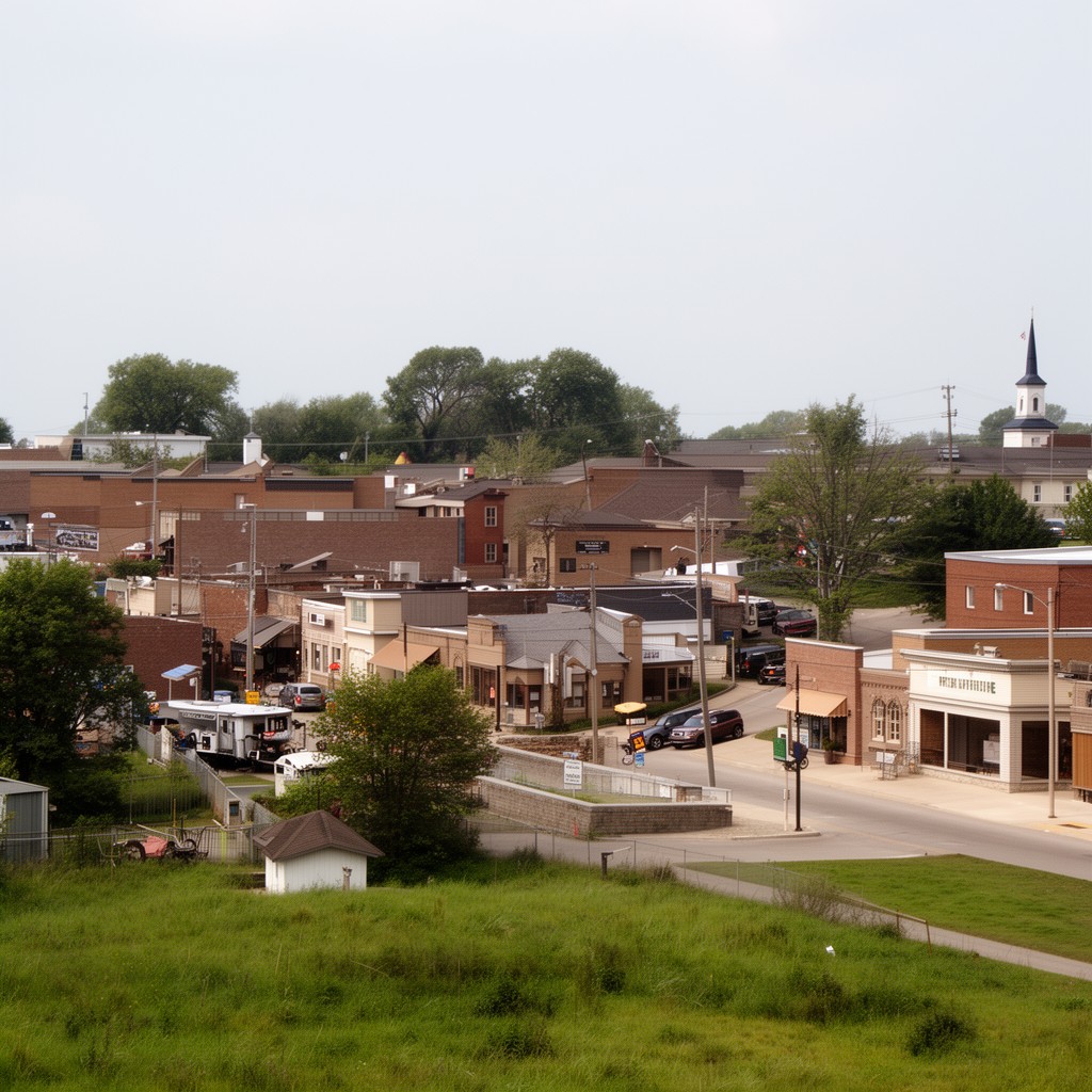 AI-generated illustration of Tipton, Iowa