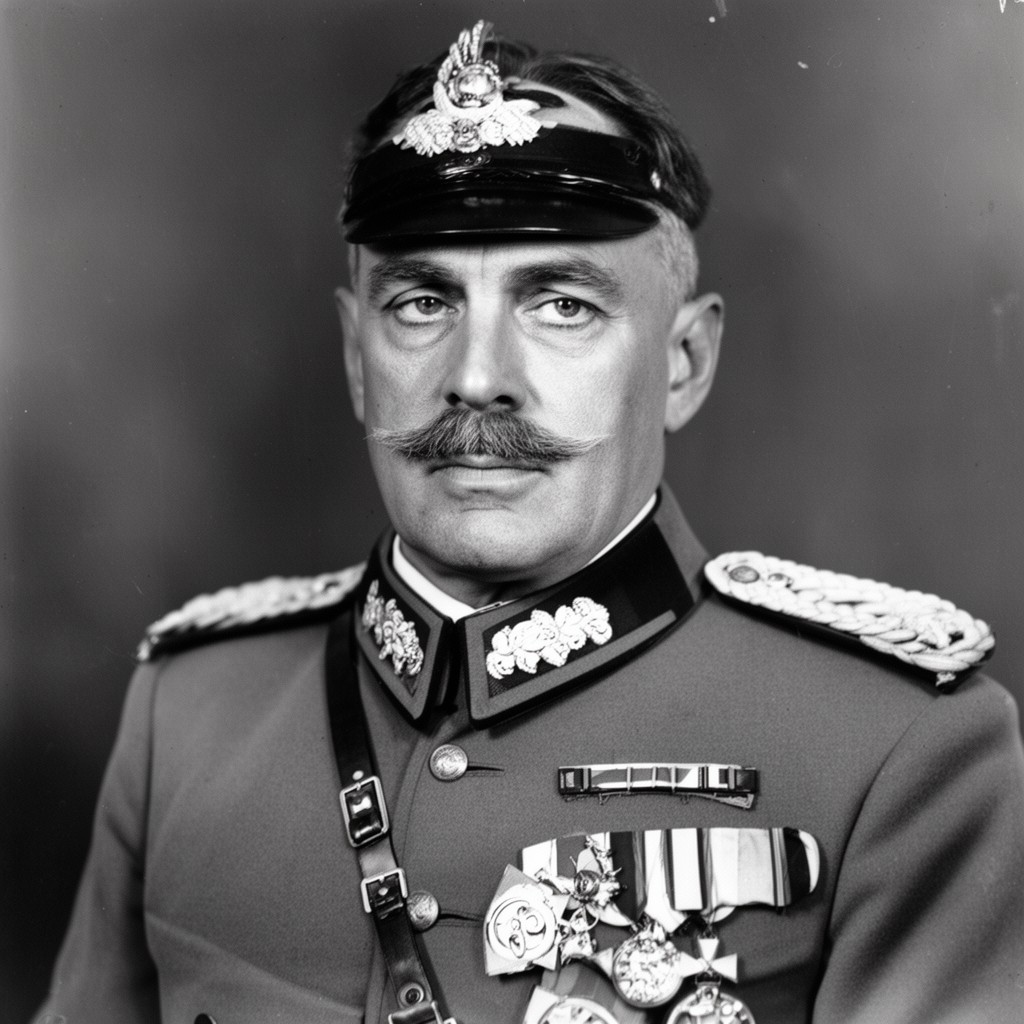 AI-generated illustration of Erich Ludendorff