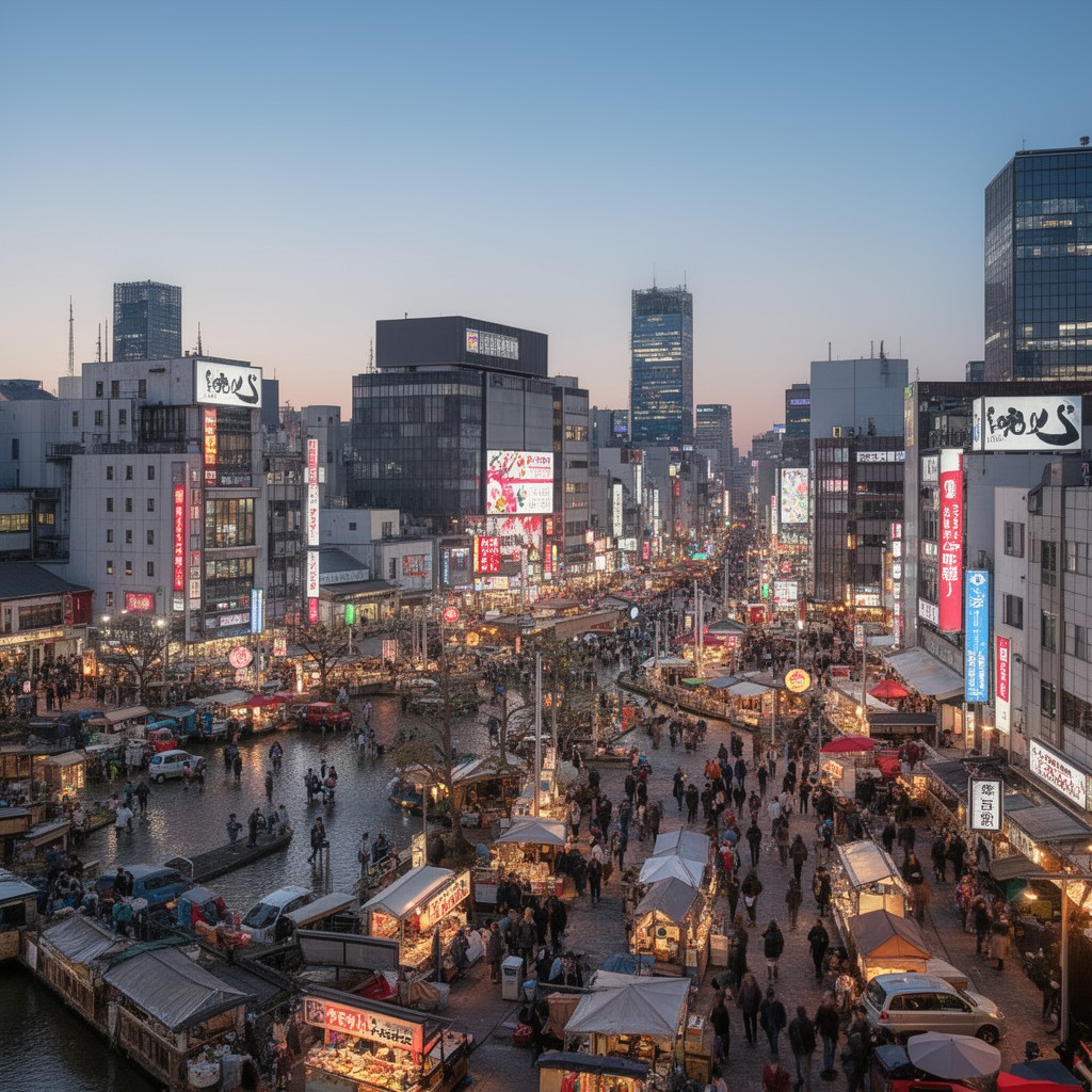 AI-generated illustration of Osaka
