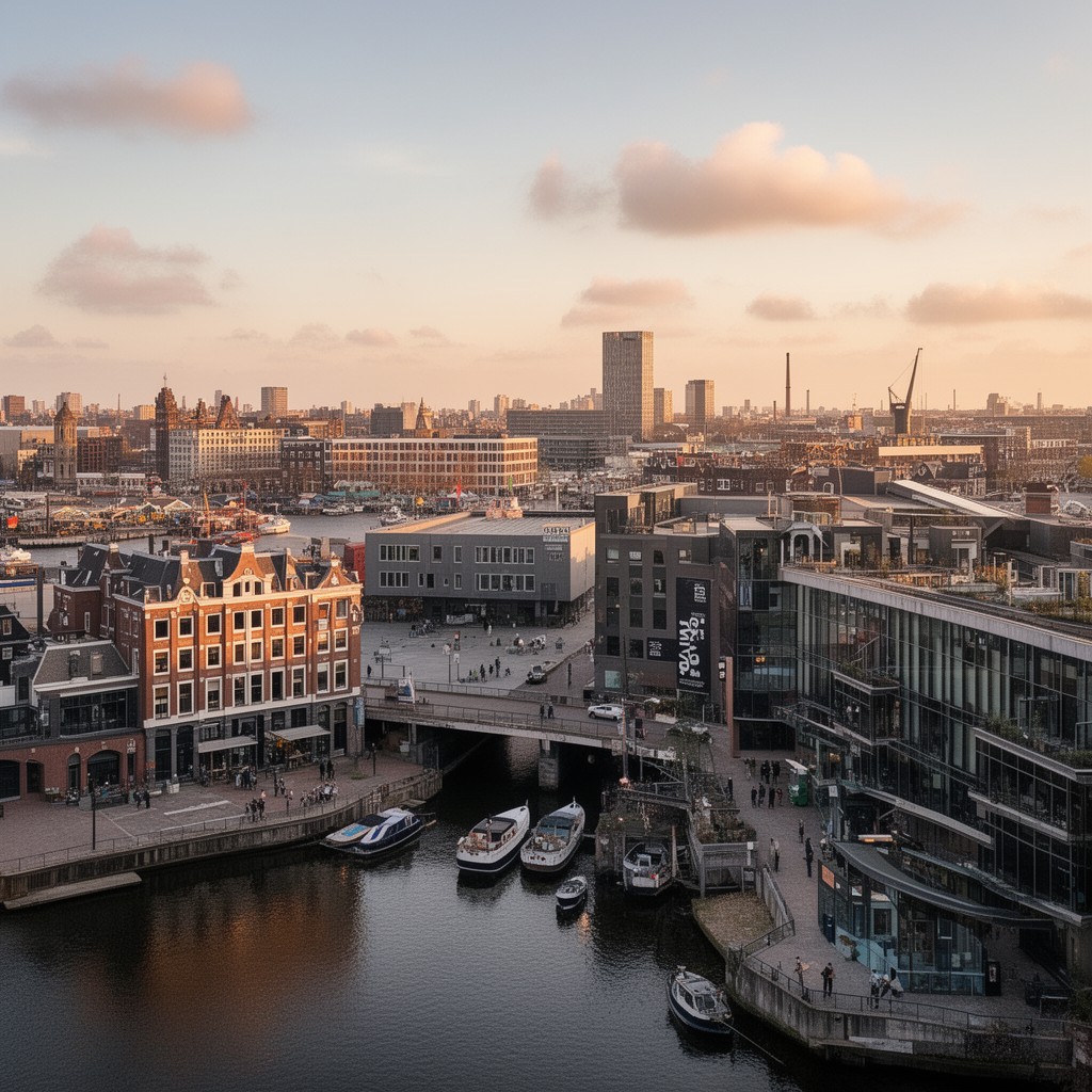 AI-generated illustration of Amsterdam North