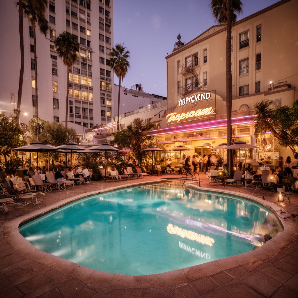 AI-generated illustration of Tropicana Pool