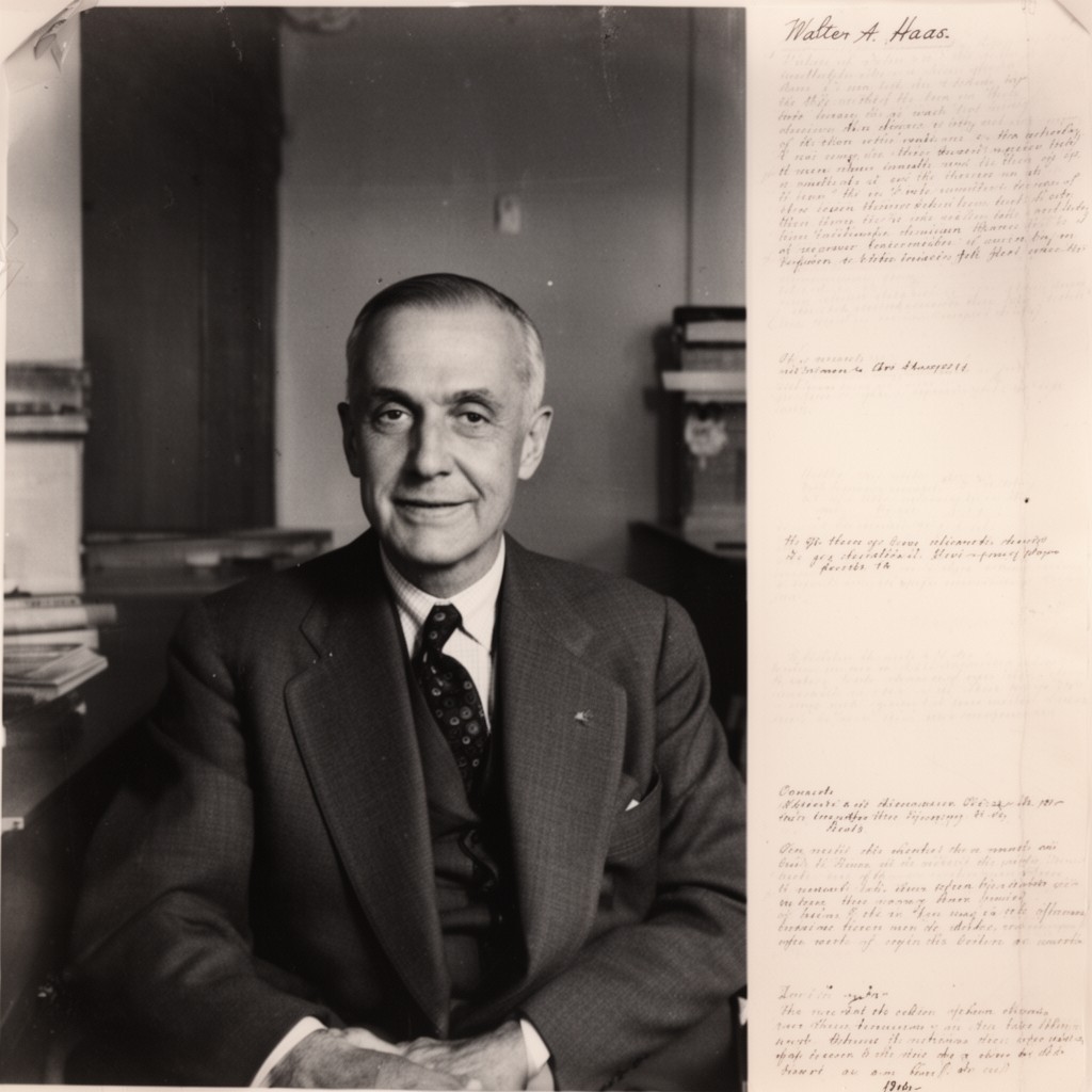 AI-generated illustration of Walter A. Haas Sr.