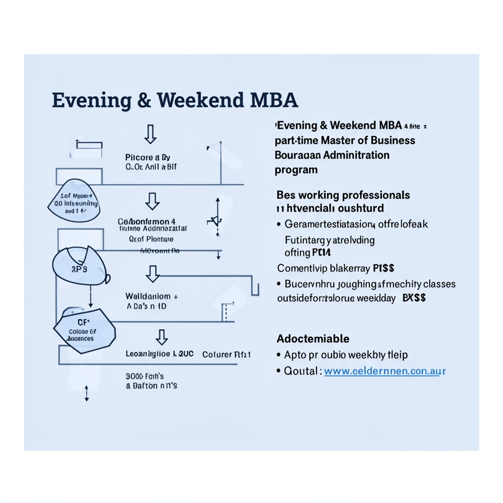 AI-generated illustration of Evening & Weekend MBA