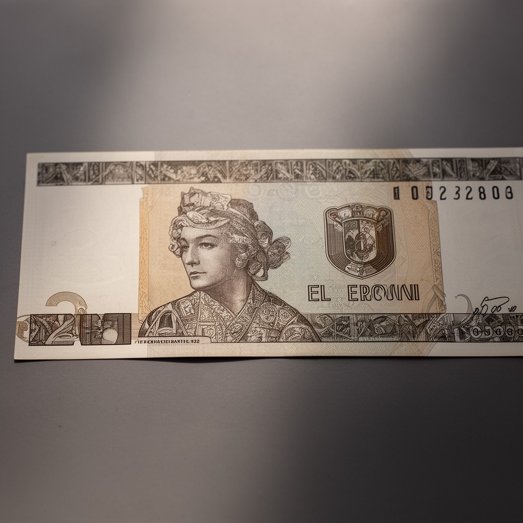 AI-generated illustration of Romanian leu