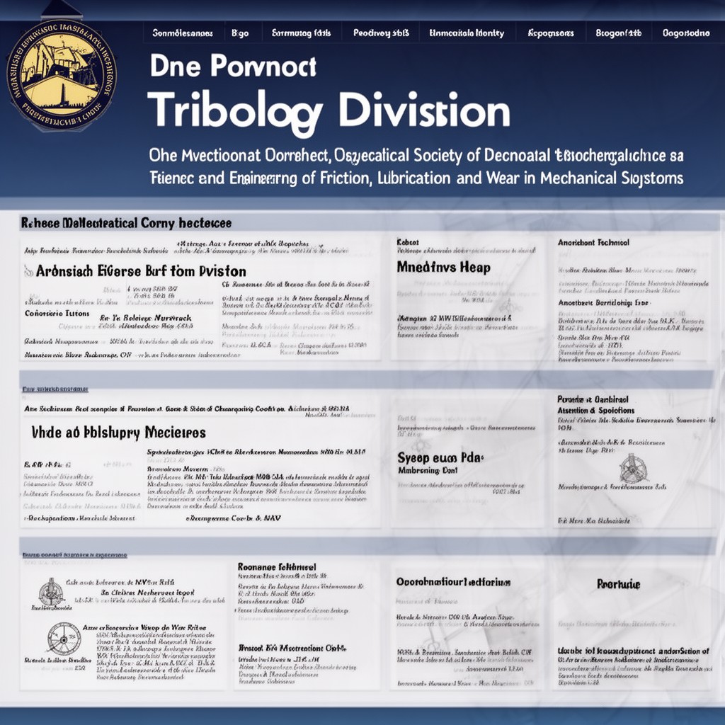 AI-generated illustration of Tribology Division