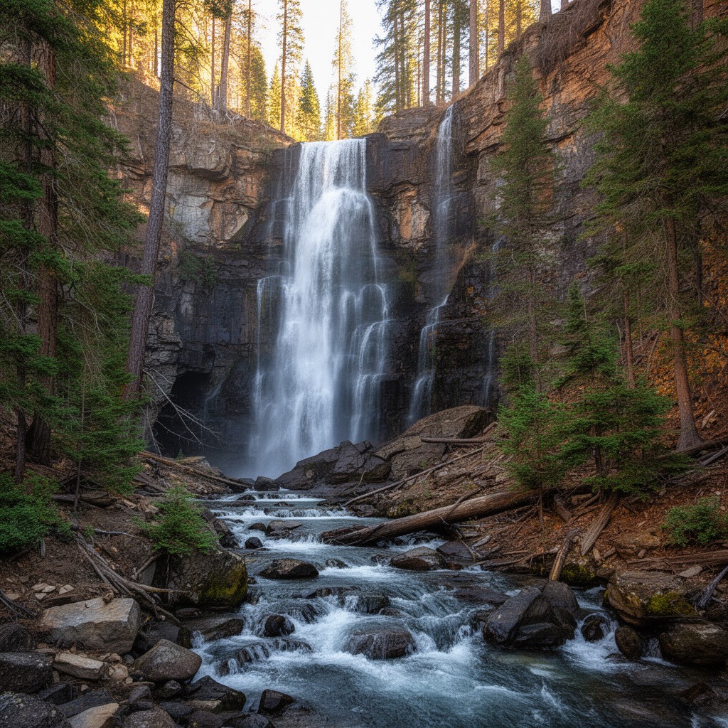 AI-generated illustration of Kings Creek Falls