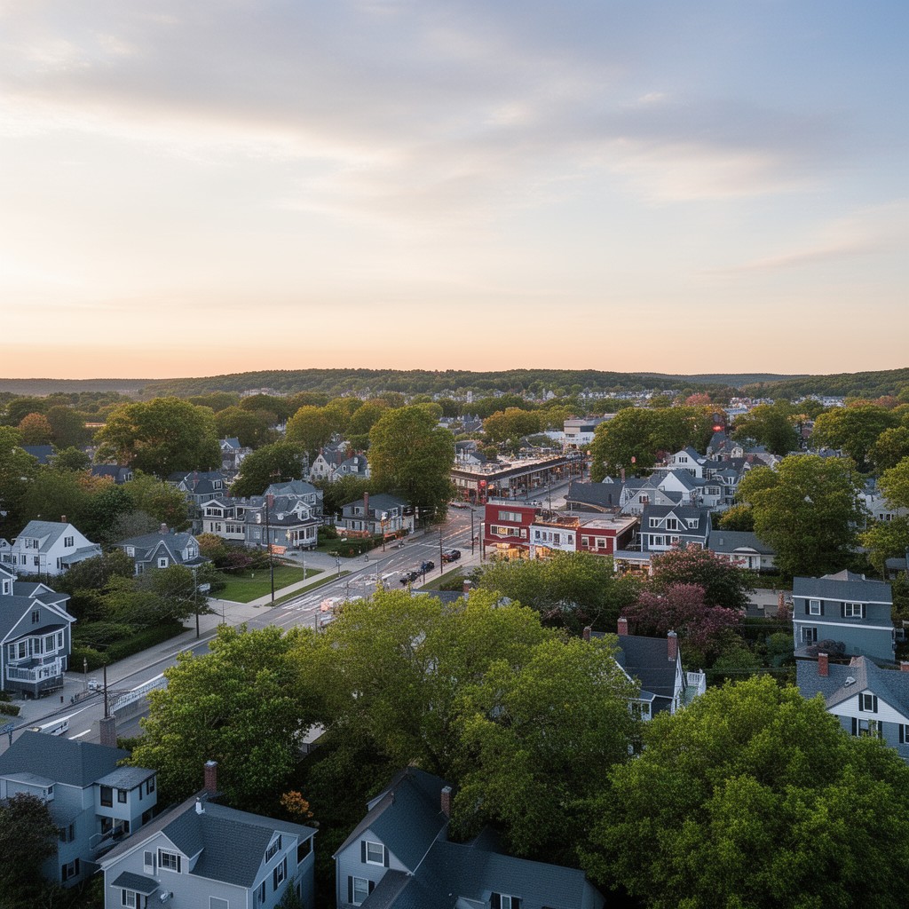 AI-generated illustration of East Milton