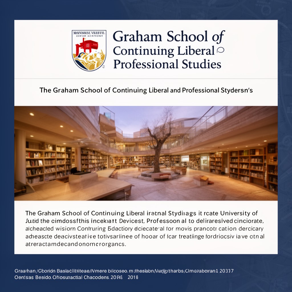AI-generated illustration of Graham School of Continuing Liberal and Professional Studies