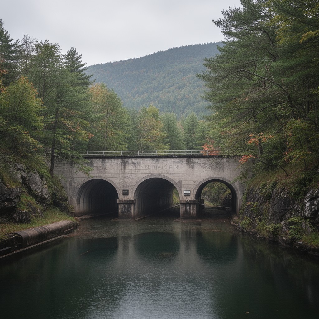 AI-generated illustration of Shandaken Tunnel