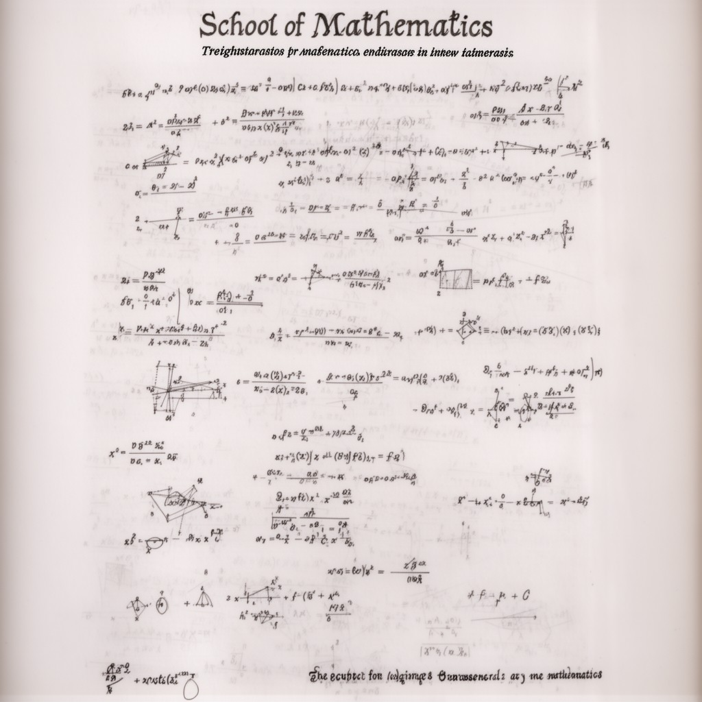 AI-generated illustration of School of Mathematics