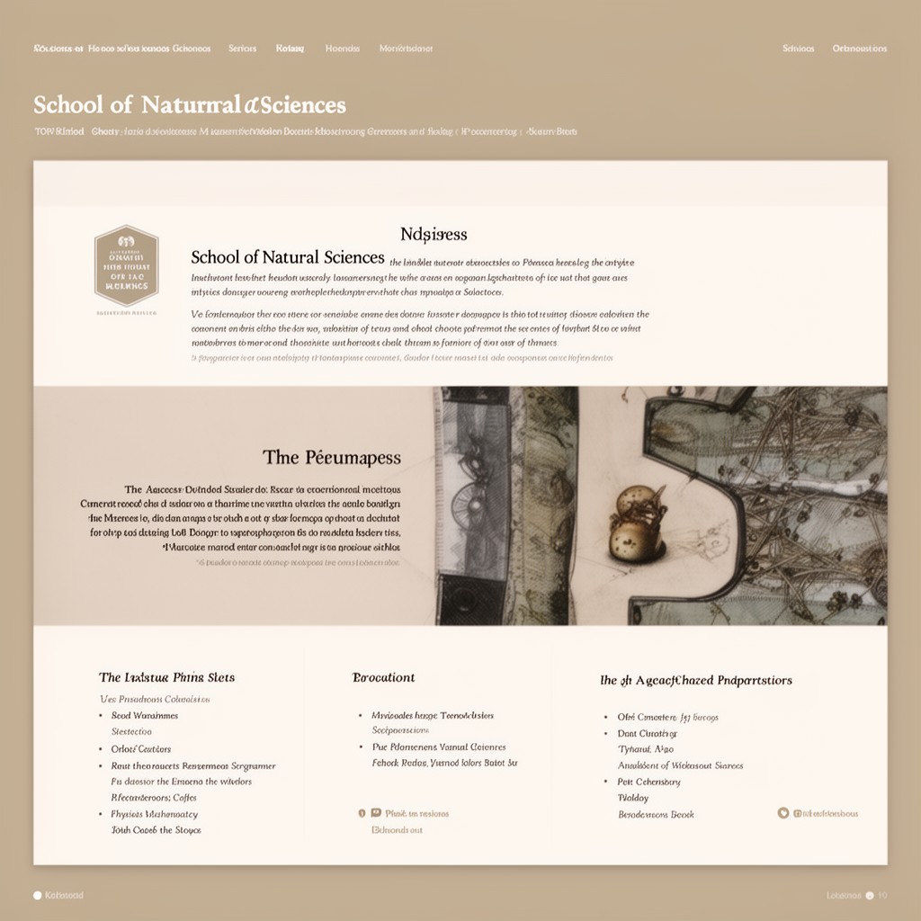 AI-generated illustration of School of Natural Sciences