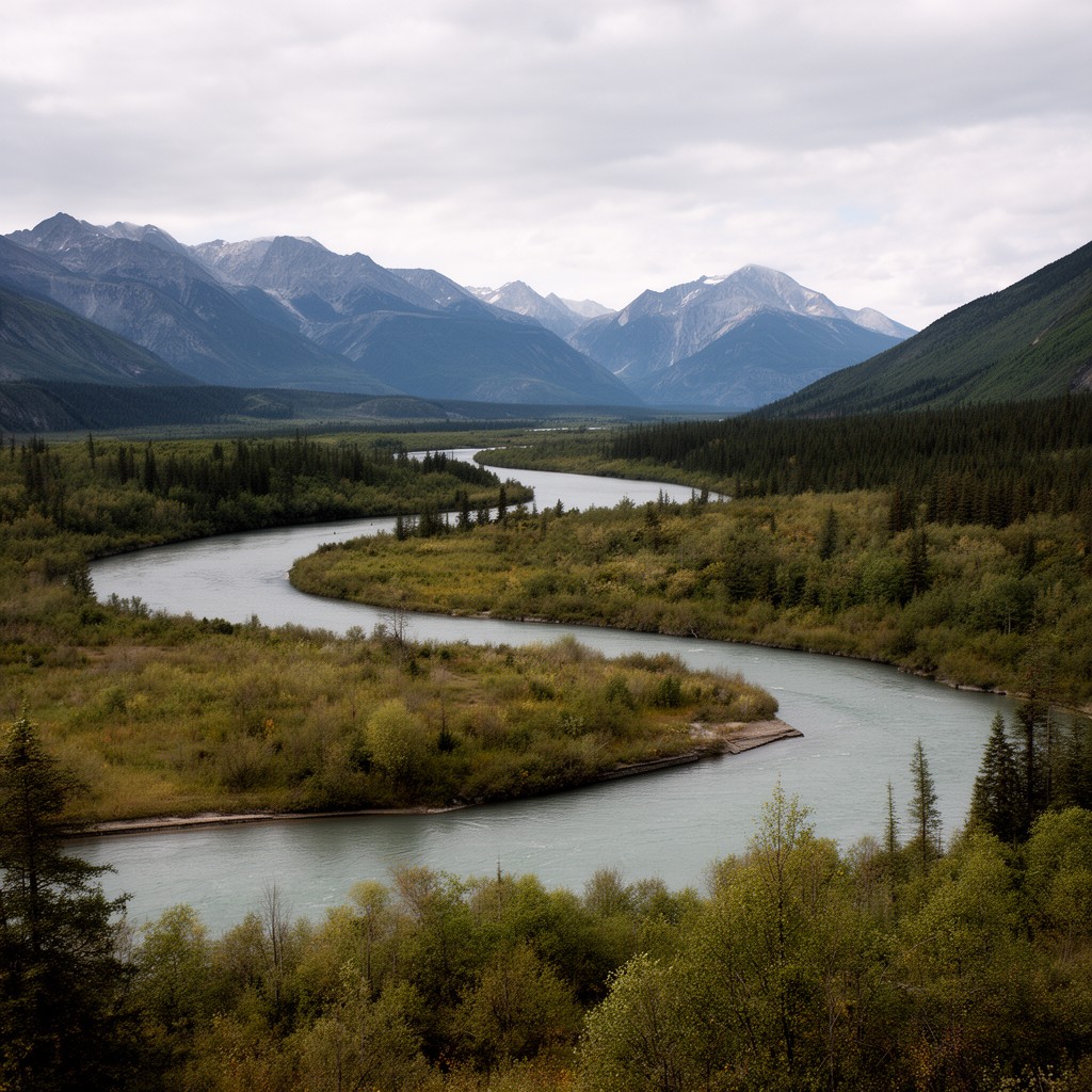 AI-generated illustration of Copper River