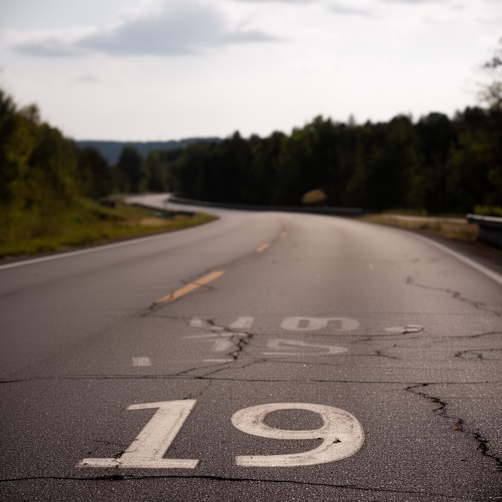 AI-generated illustration of U.S. Route 19