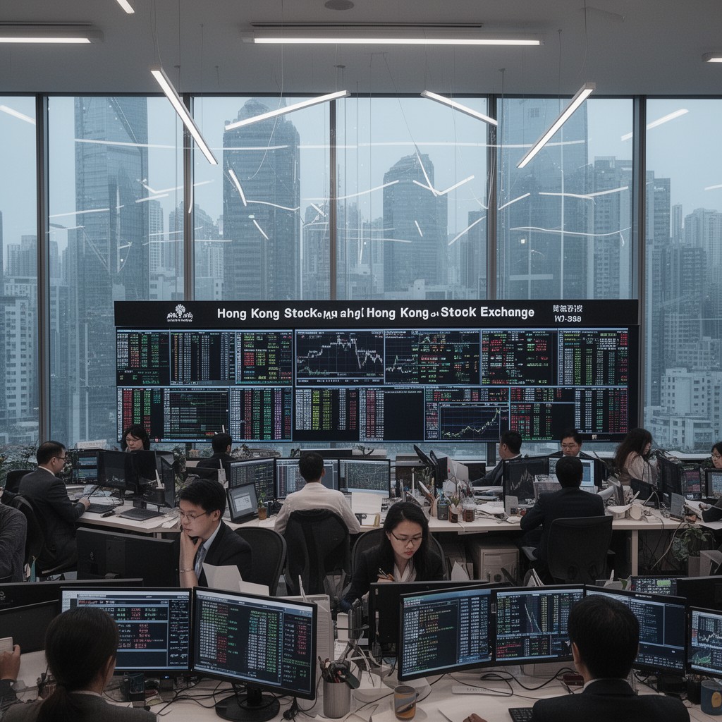 AI-generated illustration of Hong Kong Stock Exchange