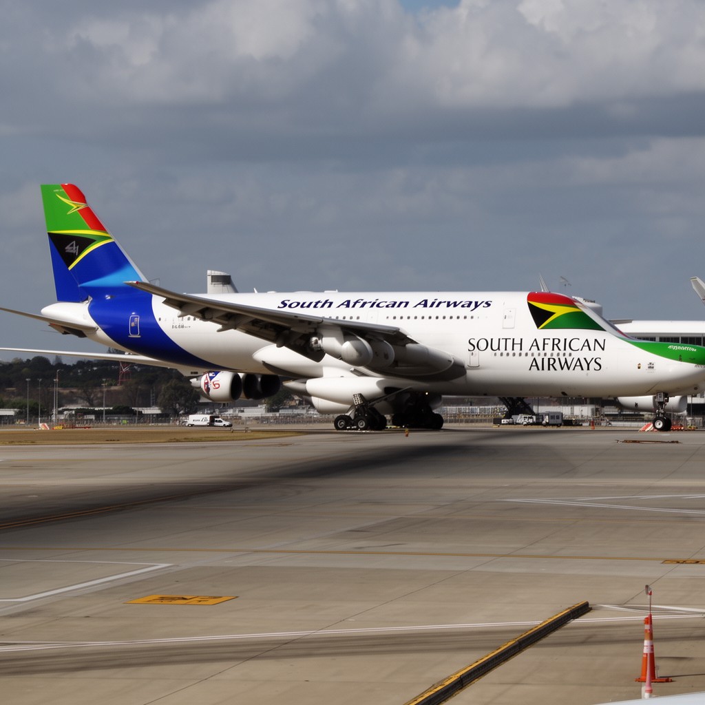 AI-generated illustration of South African Airways