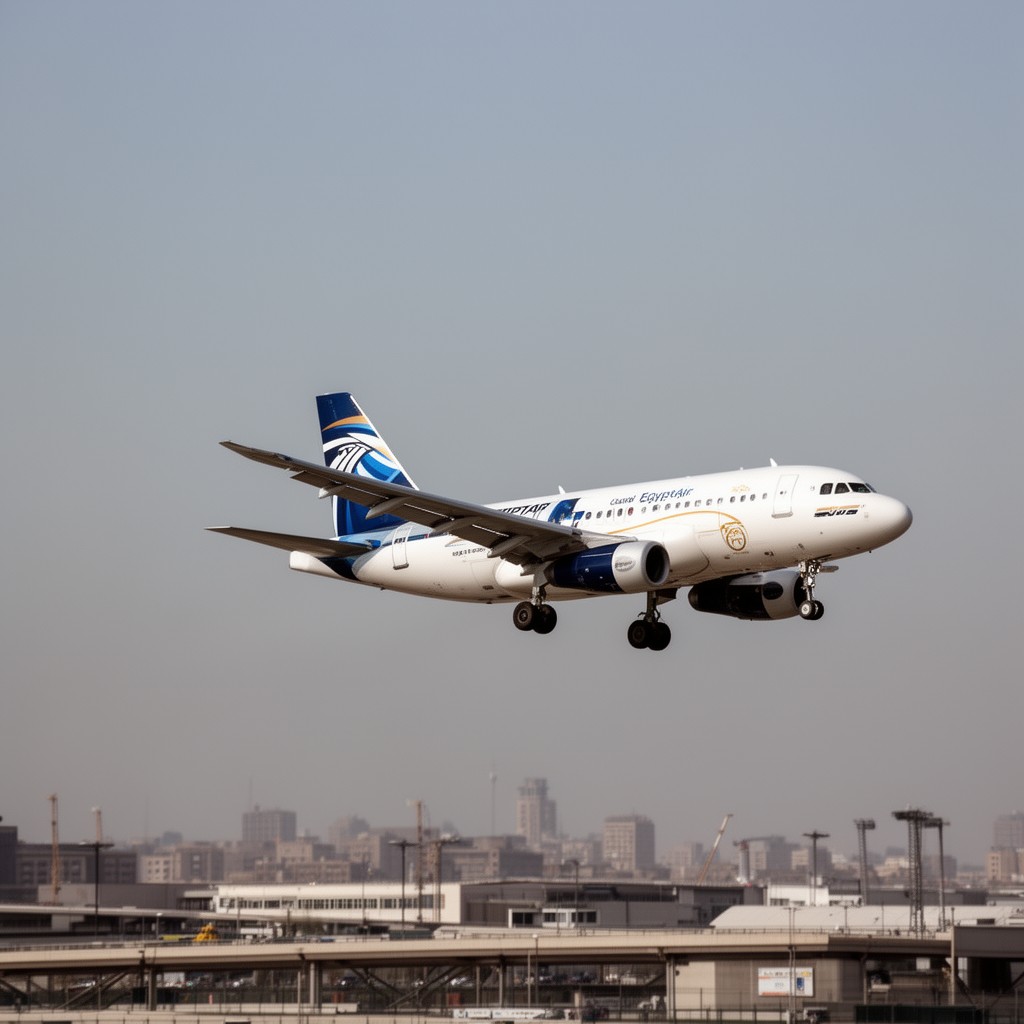 AI-generated illustration of EgyptAir