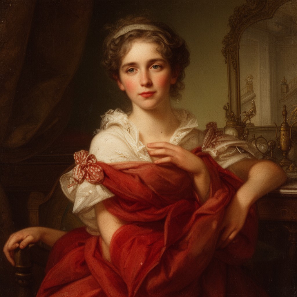 AI-generated illustration of Elizabeth Schuyler Hamilton