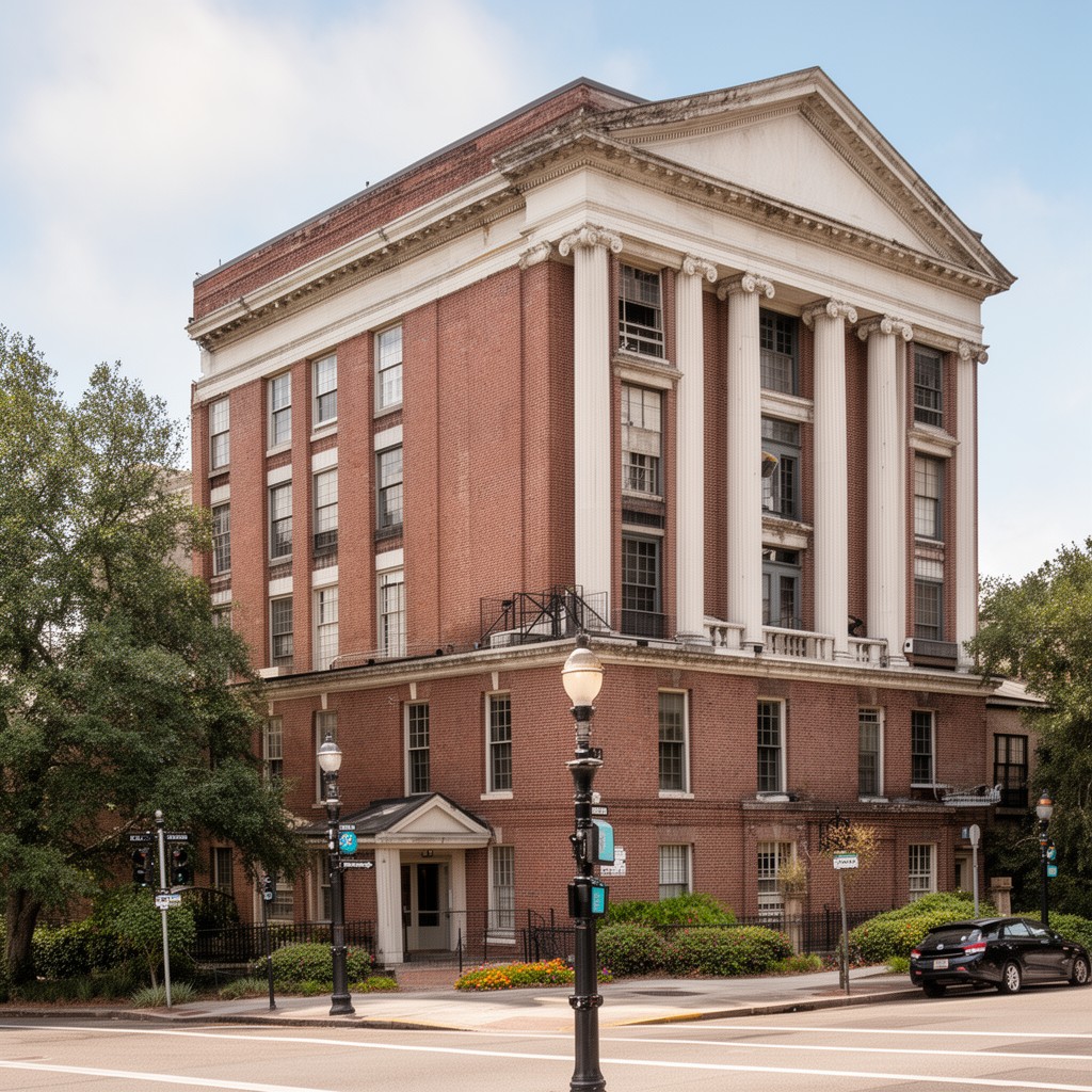 AI-generated illustration of Fireproof Building (Charleston, South Carolina)
