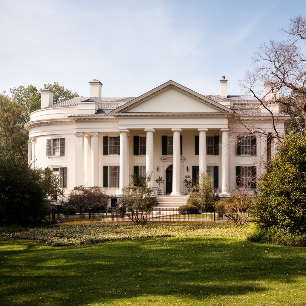 AI-generated illustration of Octagon House alterations (Washington, D.C.)