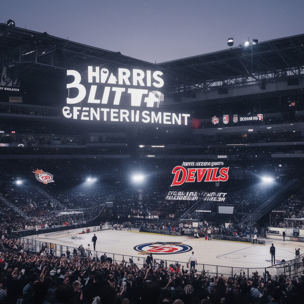 AI-generated illustration of Harris Blitzer Sports & Entertainment