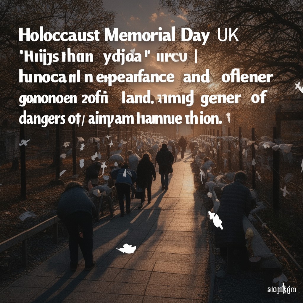 AI-generated illustration of Holocaust Memorial Day (UK)
