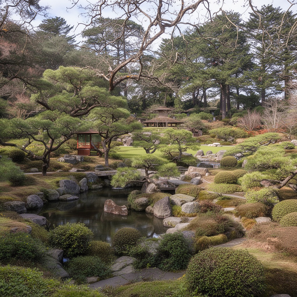 AI-generated illustration of Japanese Tea Garden